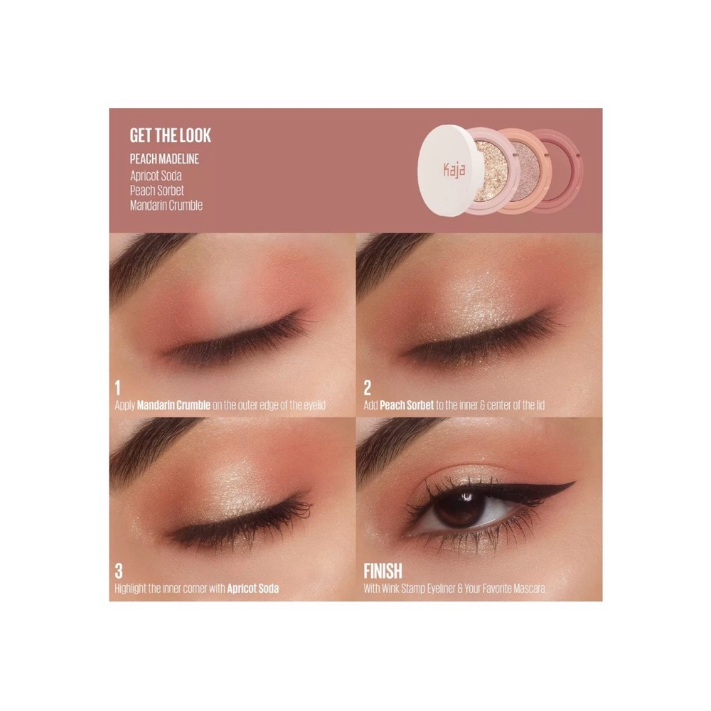 Beauty Bento Bouncy Chrome Shimmer & Matte Trio - Peach Madeline Set of 2 New - Picture 7 of 7